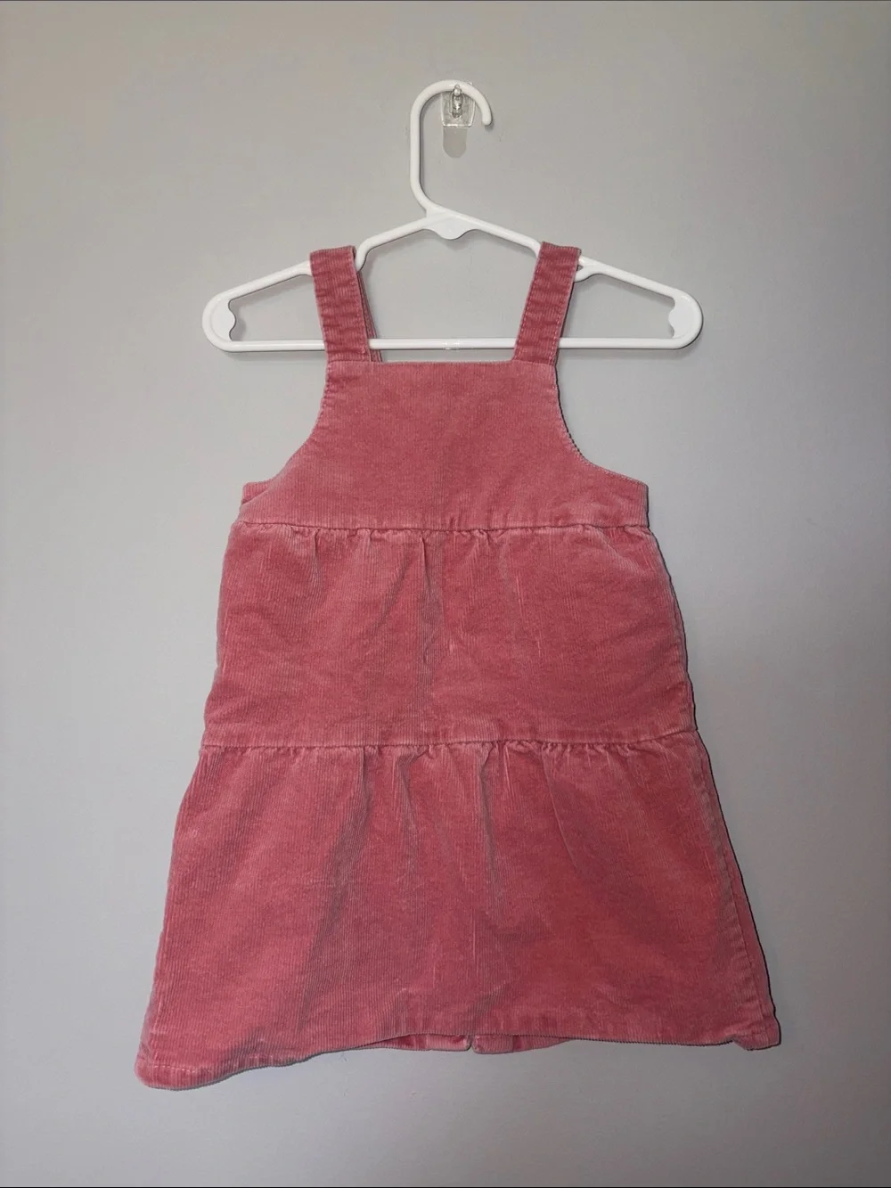 Chelsea & Violet Pink Corduroy Button-Front Pinafore Dress for Kids 3T